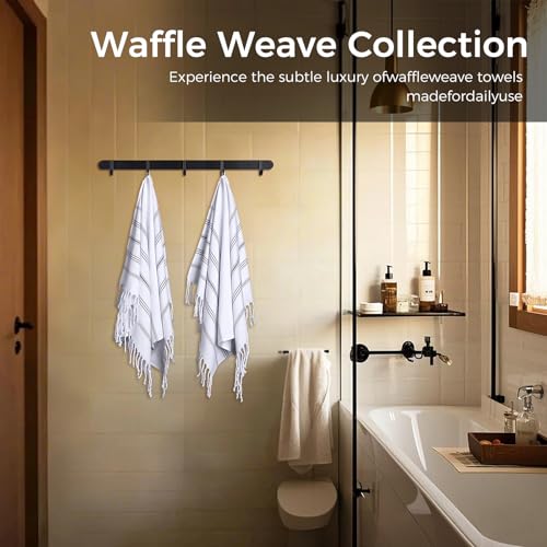 cabanana Hand Towels for Bathroom - 2-Pack,20x30 Inch-100% Cotton,Turkish Bathroom Hand Towels,Super Absorbent & Quick-Dry Soft for Bath, Kitchen, Spa, Face, Hair, Dishcloth (White) - color: White 20x30
