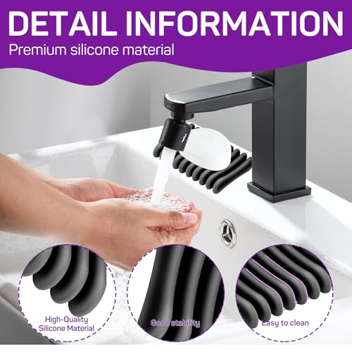 2 Pcs Self Draining Silicone Soap Holder - Waterfall Design Soap Dishes for Bathroom, Keeps Soap Bars Dry & Clean,Black - color: Black