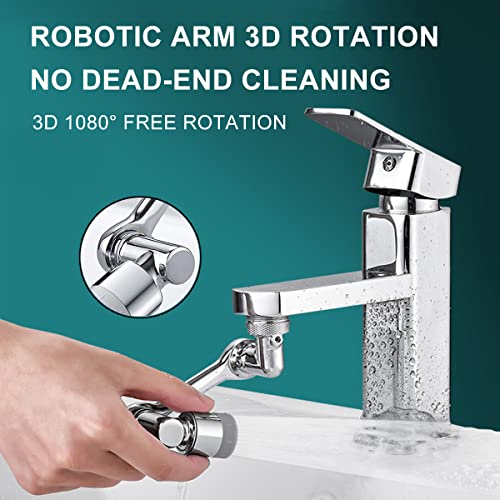 1080° Faucet Extender For Bathroom Sink, Rotating Faucet Extender Aerator, Swivel Faucet Attachment, 1080 Degree Rotatable Faucet Aerator (Single-Mode) - color: Single-Mode