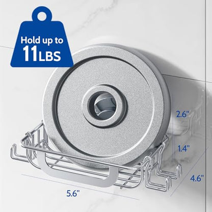 Soap Holder,Soap Dish,Suction Cup,with Hooks,Stainless Steel,Silver | bar soap holder,storage soap & sponge for bathroom,shower,kitchen,sink,wall mounted,no drilling removable waterproof - color: Silver-1 Tier