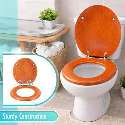 LDR Industries 050 1700 Toilet Seat, Oak - color: Oak