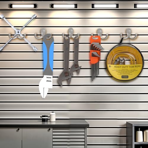 Coat Hooks Wall Hooks for hanging - 8 pack Silver Double Prong Hook Wall Mounted - Great for Living Room, Kitchen, Bedroom for Coat, Bag, Scarf, Towel, Hat, Key, Cup,Sturdy, Durable, Rust-Resistant - color: 8pcs Silver
