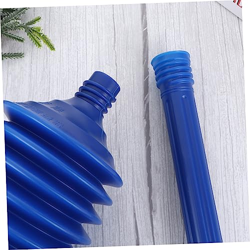 STOBAZA 2pcs High Pressure Thrust Plunger for Bathroom Toilet Riser Clog Remover Professional Bellows Accordion Design Easy Cleaning Accessory