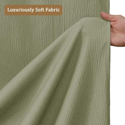 Aiyufeng 3D Textured Green Small Shower Curtain for Bathroom, Fabric Shower Curtain Heavy Duty Cloth, Stall Size Narrow Bathroom Curtains, Machine Washable, 36x72 Inches - color: Green, size: 36"W x 72"L (Pack of 1)