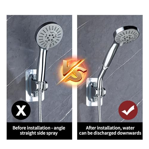 Shower Elbow Adapter for Handheld Shower Head 45 Degree Connectors Stainless Steel Construction Polished Chromes Finish - color: Long