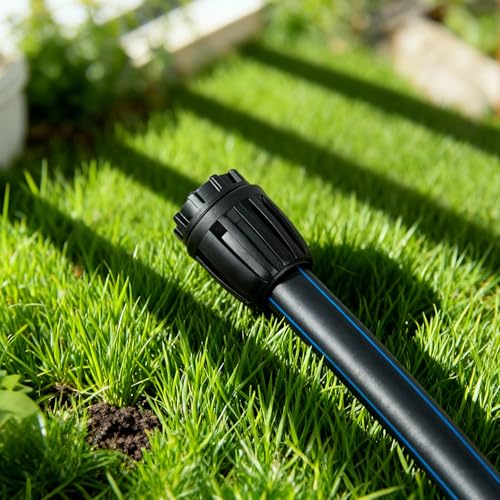 12 Pack 1/2 Inch Drip Irrigation End Plug Fittings (1/2" ID x 0.6-0.65" OD), 1/2'' Dripline Barbed End Cap Connectors with Anti-Drop Lock Nuts for Garden Lawn Irrigation System Connection - size: 1/2" Nut Plug-12P