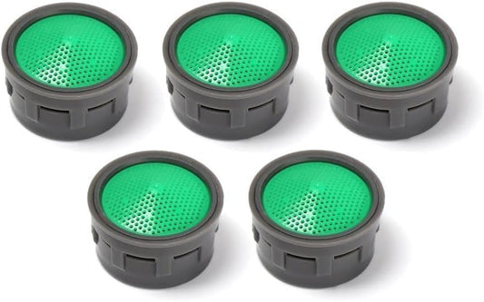 5Pcs Black Faucet Aerator, Female Thread Faucet Nozzle Replacement Parts Adapter Filter Bubbler Spout, Kitchen Sink Aerators Water Saving Faucet Accessories Kitchen Fixtures（20.9 * 18mm）