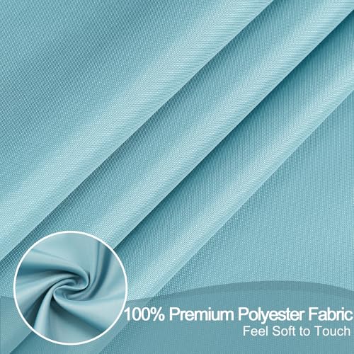 AooHome Stall Size 36x72 Inch Shower Curtiain Liner, Durable Fabric Solid Blue Bathroom Curtain with Hooks, Weigthed Hem, Waterproof - color: Blue, size: 36"W x 72"L (Pack of 1)