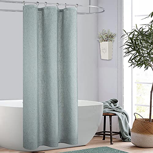 KOUFALL Kids Shower Curtain for Bathroom,Sea Life Theme Unisex Small Stall Size Mermaid Shower Curtain Set with Hooks,36 x 72 Inch - color: Sea Green, size: 36"W x 72"L (Pack of 1)