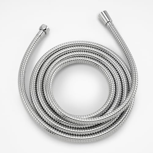 119 Inches Rv Shower Hose Extra Long Chrome | 304 Stainless Steel Shower Hose Replacement For Sprayer, Bidet, Pet Cleaning,10ft Hose With Brass Insert And Nut-durable - color: Chrome, size: 119 Inches