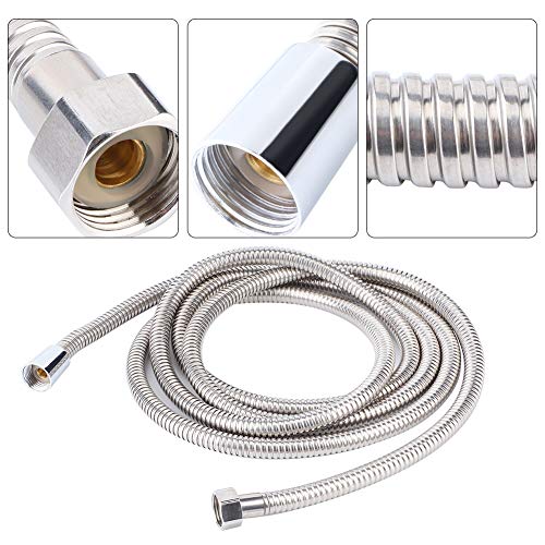Tyenaza 3m Shower Hose, Stainless Steel Explosion Proof Long Shower Hose Replacement Bathroom Accessories