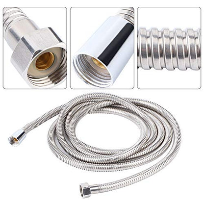 Tyenaza 3m Shower Hose, Stainless Steel Explosion Proof Long Shower Hose Replacement Bathroom Accessories