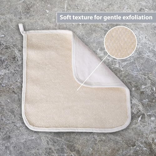 PARADISO Evriholder Soft-Weave Exfoliating Wash Cloths, Pack of 3, White | Dual-Textured Reusable Wash Cloth for Face and Body Cleansing, Machine Washable for Easy Cleaning - size: 1 Count (Pack of 3)