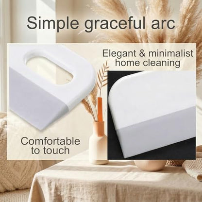 Small Rubber Squeegee for Sink All-Purpose Soft Silicone Squeegee | Mini Scrubber Scraper Tool For Kitchen Shower Glass Door Mirrors Bathroom Countertops Dishes Car Windows