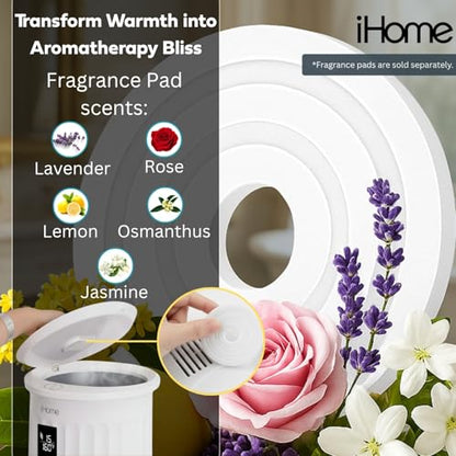 iHome Luxury 20L Towel Warmer, Large Hot Towel Warmers for Bathroom, with Inner Fragrance Pad Holder, Great for Blankets and Spa and More