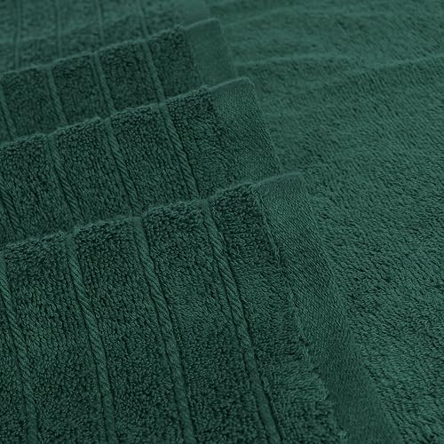 2 Piece Extra Large Bath Sheets 35 x 70 Inches, Hunter Green | 100% Cotton, Larger & Lighter Weight, Quicker to Dry, Super Soft & Absorbent, Oversized Bath Towels - color: Hunter Green