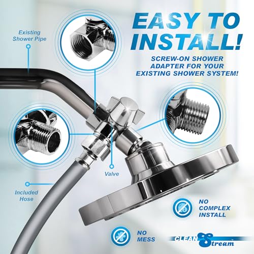 Cleanstream Shower Enema Set for Beginners, Men, Women,5 Piece Set, Grey. - color: Silver