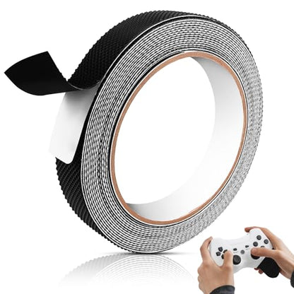 1 Rolls Rubber Grip Tape, 0.8In x 16Ft Ultra-Thin Strong Adhesive Tape | Anti-Slip Waterproof Heat Resistant Wear-Resistant Cushion Pad, Makes Handles & Contact Surfaces Safer with Grip and Comfort