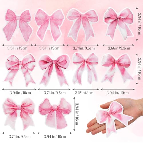 30 Pcs Pink Bow Non Slip Bathtub Stickers Cute Bow Anti Slip Shower Stickers with Scraper Pink Bathroom Accessories Coquettish Preppy Girly Women Decor for Bathroom Bathtub