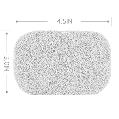 15 Piece Soap Savers Pads - White BPA Free Holder for Bar Soap, Non-Slip Self Draining Dish, Lift for Shower, Kitchen, Bathroom - Tray Bulk Accessories - color: White
