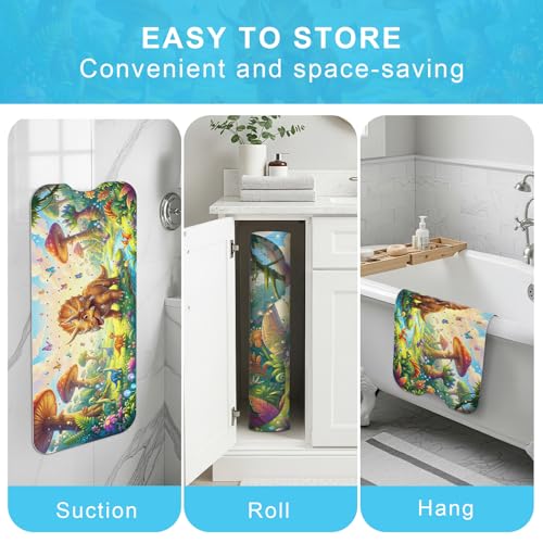 Upgrade Cartoon Baby Bath Mat Non Slip - 40"x16" Extra Long Bathtub Mat for Baby Eco Friendly Durable Bath Mat for Tub Non Slip Kids Tub Mat with Suction Cups, Machine Washable and No Fading, Dinosaur - color: I-dinosaur-2