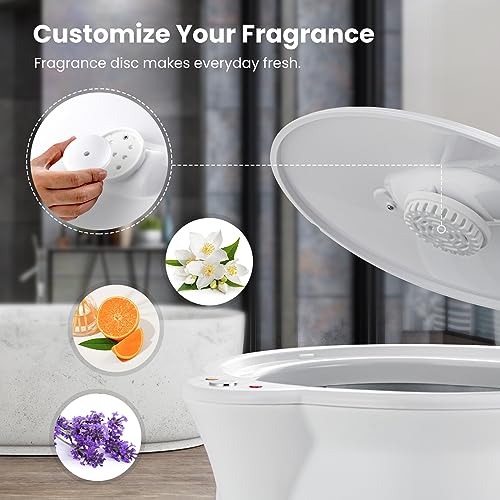 WELLHUT Towel Warmer Bucket Towel Warmers for Bathroom with Fragrance Holder, Luxury Spa Hot Towel Warmer, Towel Heater, Auto Shut Off, Holds Two 40"X70" Oversized Towels, Bathrobes, Blankets - color: White, size: 20 L