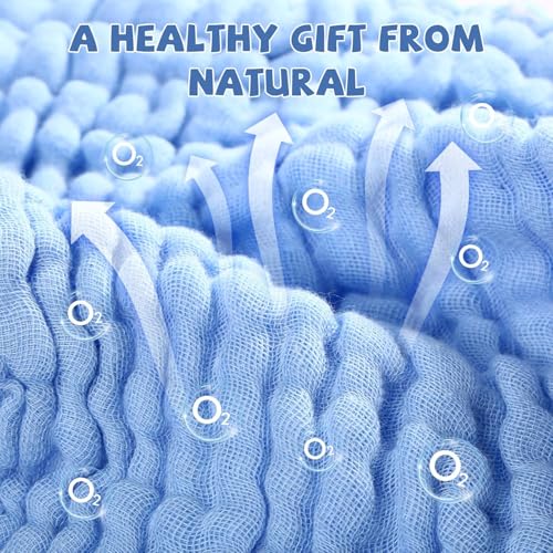 Cotton washcloths, face Cleaning Cloths,Bath Small Towels,6 Pack, 12x12 Inches - color: Blue