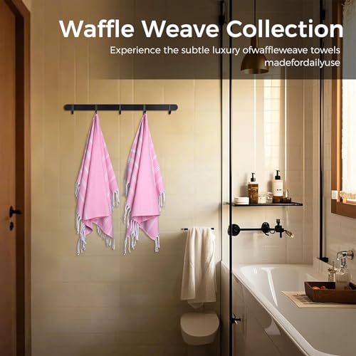 cabanana Hand Towels for Bathroom - 2-Pack,20x30 Inch-100% Cotton,Turkish Bathroom Hand Towels,Super Absorbent & Quick-Dry Soft for Bath, Kitchen, Spa, Face, Hair, Dishcloth (Pink) - color: Pink 20x30