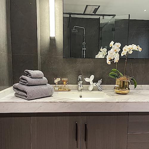 Oversized Bath Towels Extra Large 40x80 Inches Bath Sheets for Adults Super Soft Quick Dry Highly Absobent Microfiber Shower Towels (Grey,6 Piece)… - color: Grey 6 Piece, size: 6 Piece