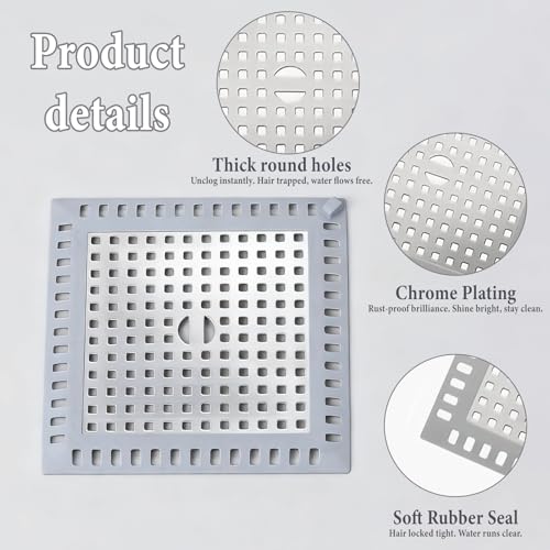 Shower Drain Hair Catcher Square,Shower Hair Drain Catcher Square
