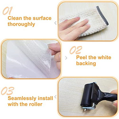 Anti Slip Tape, Waterproof Self Adhesive Transparent 1"x65Ft Grip Tape | Clear Invisible Surface, High Traction Wear Resistant, Ideal for Bathroom, Pool, Stairs, Walkways & Ramps - color: Transparent, size: 1 Inch x 65ft