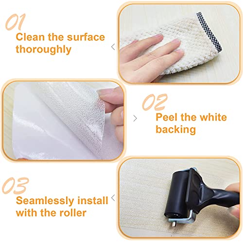 Anti Slip Tape, Waterproof Self Adhesive Transparent 4"x32.8Ft Grip Tape | Clear Invisible Surface, High Traction Wear Resistant, Ideal for Bathroom, Pool, Stairs, Walkways & Ramps - color: Transparent, size: 4 Inch x 32.8ft