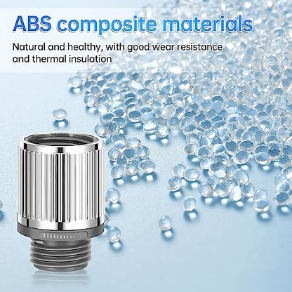 MAAYAYA 2-Pack Shower Flow Control Valve, Rotating Body, Chrome | MAAYAYA 2-pack chrome valves; rotate body to adjust flow; screw-mount; fits handheld showers & bidet sprayers; leak-free - color: Silver