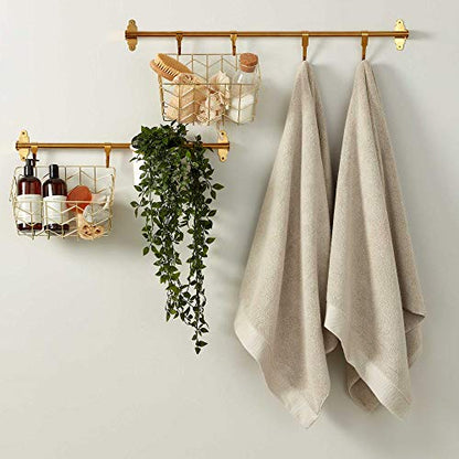 Christy Luxe 6 Piece Towel Set | French Gray | Luxe Heavyweight 100% Turkish Cotton | Ultra Soft | Super Absorbent | 730GSM | 2 Bath Towels 2 Hand Towel 2 Face Cloths - color: French Gray, size: 2 Bath, 2 Hand and 2 Face Towels