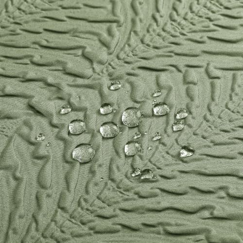 72x78 Long Shower Curtain, Ombre Sage Green 3D Embossed Half Bath Curtain - color: Ombresagegreen, size: 72"W x 78"L (Pack of 1)