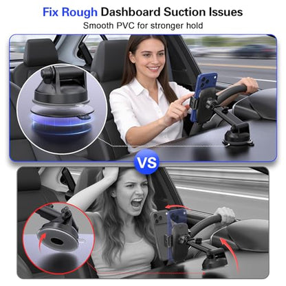 Dashboard Pad Mounting Disk for Suction Cup, 95mm (3.74") Heat Resistant Adhesive Disc for Dash Camera Windshield Holder, GPS, Tablet, Car Phone Bracket Base with Sticky Adhesion Replacement 3 Pack