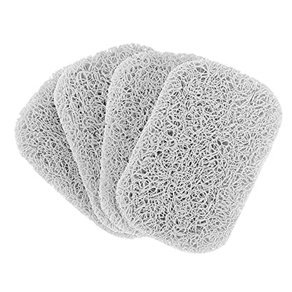 15 Piece Soap Savers Pads - White BPA Free Holder for Bar Soap, Non-Slip Self Draining Dish, Lift for Shower, Kitchen, Bathroom - Tray Bulk Accessories - color: White