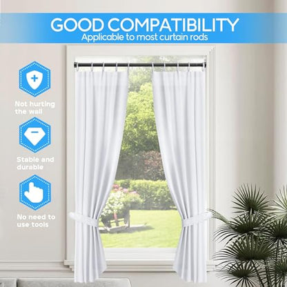 Shower Tension Curtain Rod Black 45 to 77 Inch Spring Tension Curtain Rod | Shower Rod Non Slip Shower Curtain Rod No Drilling 1pcs for Windows Adjustable Tension Rods of Curtain Window Closet Kitchen - color: Black, size: 45-77 inch 1pcs
