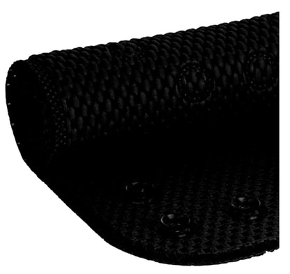 Home Expressions Deluxe Bathtub Mat Non Slip, Soft Foam Bath Mats for Bathroom Tub, Bathtub Mat with Drain Holes, Suction Cups- 36” X 17” (Black) - color: Black