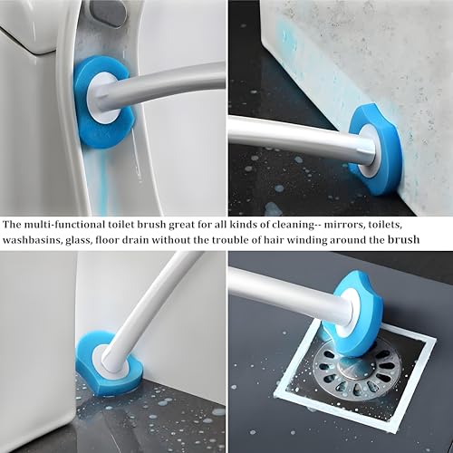 56 Count Disposable Toilet Bowl Wand Refills, Wall-Mounted | Compatible KIRIKIT Brush B0CJPSZT9Y, Built-in cleaner, click-discard, stick-on, no-wash sinks/tiles - color: 56 Wand Refills