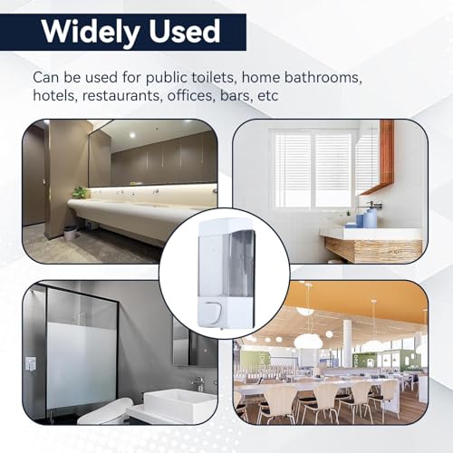 Soap Dispensers, Hand Soap Dispenser Wall Mount Refillable Soap Dispenser Box 17oz 350ml Liquid Soap Dispenser Pump for Bathroom Home Kitchen