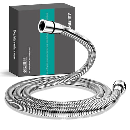 shower hose 304 stainless steel extra long shower hose replacement handheld shower head hose extension (Chrome, 78 inch) - color: Chrome, size: 78 inch