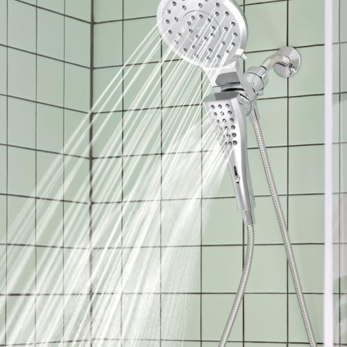 Moen Verso Chrome Round Rain Shower Head and Detachable Handshower Combination with Magnetix Docking System and 60-inch Metal Hose, 220C2 - color: Chrome