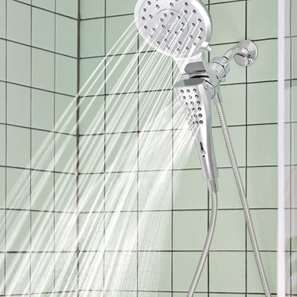 Moen Verso Chrome Round Rain Shower Head and Detachable Handshower Combination with Magnetix Docking System and 60-inch Metal Hose, 220C2 - color: Chrome