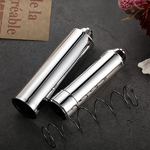 Shappy 4 Pcs Universal Toilet Paper Holder Replacement Rod Spring Loaded Plastic Retractable Paper Replacement Rod Toilet Tissue Roll Holder Insert for Bathroom Home Fixture Accessories (Silver) - color: Silver