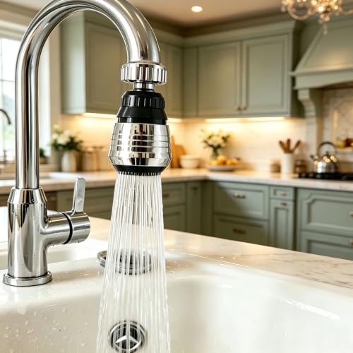 360° Rotate Swivel Water Saving Tap Aerator Diffuser Faucet Nozzle Filter Adapter, Fit M22 M24 Kitchen Sink & Utility Faucets