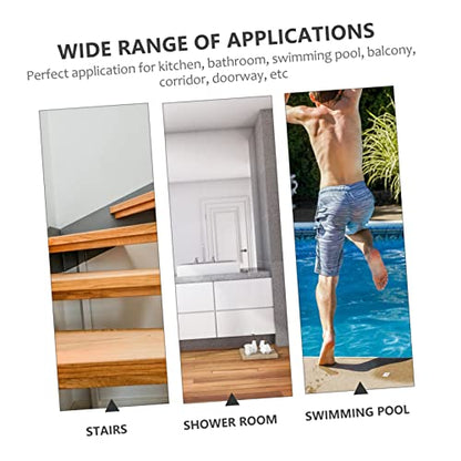 TIDTALEO 36pcs Non Slip Slip Strips for Bath Safety Transparent Shower Stickers Adhesive Bath Treads for Bathtubs Showers Stairs and Floors - size: 36 Pcs