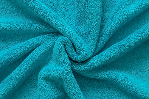 American Veteran Towel, 100% Cotton Turkish 6 Piece Towel Set Luxury Towels Set of 6 for Bathroom Essentials 2 Bath Towels 2 Hand Towels 2 Washcloths, Aqua Blue - color: Aqua Blue, size: XL 6PC