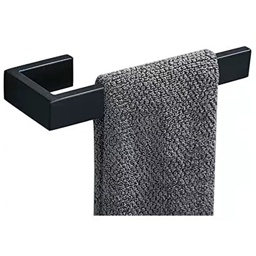 JOPOFI Hand Towel Holder, Towel Ring - Matte Black | Stainless Steel Towel Holder for Bathroom wall, 8" Rectangular Modern Design Hand Towel Bar, Contemporary Hand Towel Rack - color: Matte Black, size: 1PCS