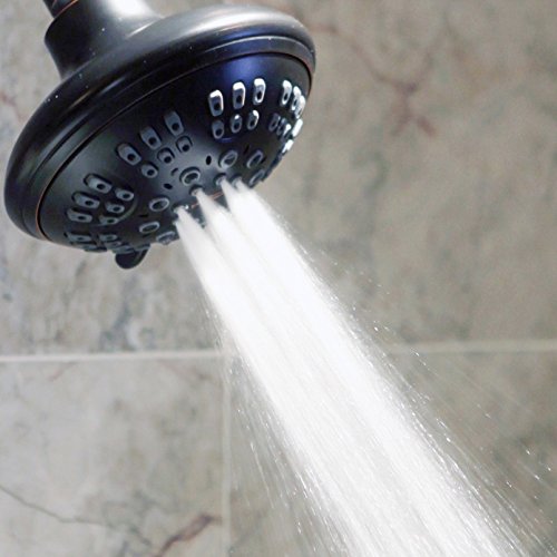 6 Function Luxury Shower Head - 2.5 GPM - Oil-Rubbed Bronze | High Pressure Boosting, Adjustable, Wall Mount, Bathroom Showerhead With Anti-Clog Nozzles, Best For Low Flow Showers - color: Oil Rubbed Bronze, size: 2.5 GPM